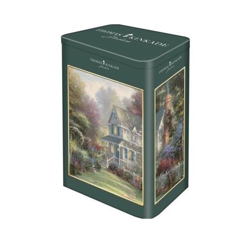 Puzzle 500 piese Thomas Kinkade - Victoria Garden II cutie metalica Schmidt