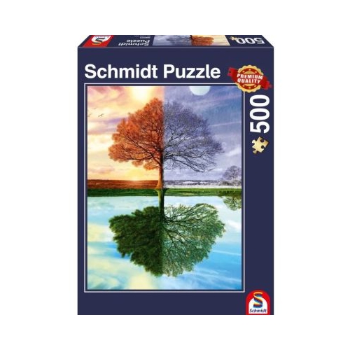 Puzzle 500 piese Copacul anotimpurilor Schmidt