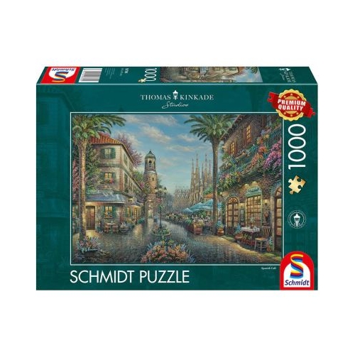 Puzzle 1000 piese Thomas Kinkade - Cafeneaua spaniola Schmidt