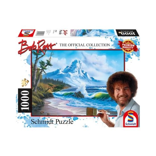 Puzzle 1000 piese Bob Ross - Muntele de langa mare Schmidt