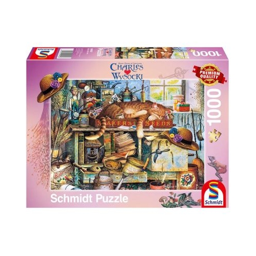 Puzzle 1000 piese Charles Wysocki - Remington horticultorul Schmidt