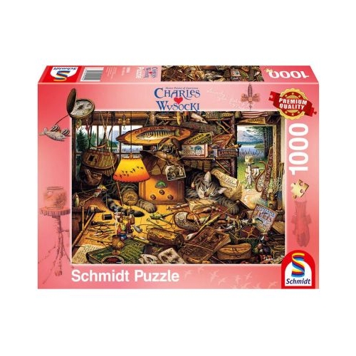 Puzzle 1000 piese Charles Wysocki - Max in Adirondacks Schmidt