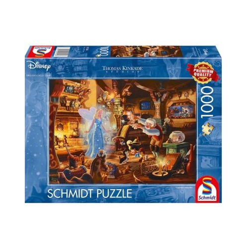 Puzzle 1000 piese Thomas Kinkade - Disney - Pinocchio Schmidt