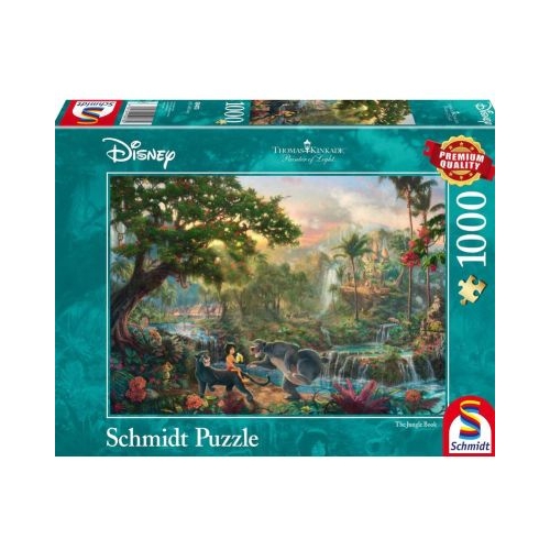 Puzzle 1000 piese Thomas Kinkade - Disney - Cartea Junglei Schmidt