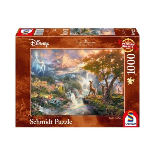 Puzzle 1000 piese Thomas Kinkade - Disney - Bambi Schmidt