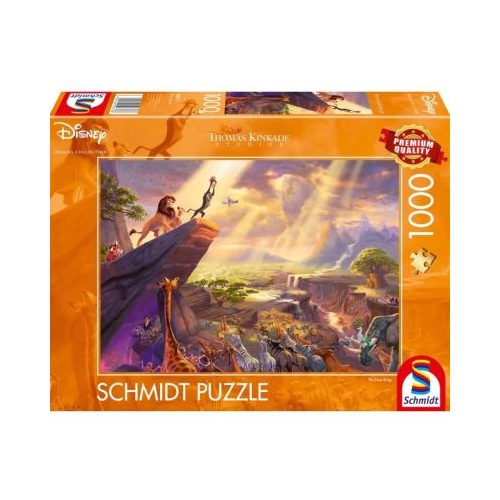 Puzzle 1000 piese Thomas Kinkade - Disney - The Lion King Schmidt