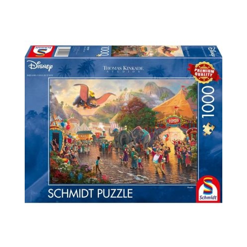 Puzzle 1000 piese Thomas Kinkade - Disney - Dumbo Schmidt