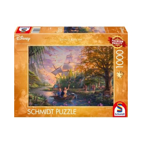 Puzzle 1000 piese Thomas Kinkade - Disney - Pocahontas Schmidt
