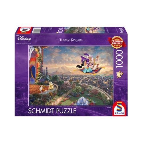 Puzzle 1000 piese Thomas Kinkade - Disney - Aladdin Schmidt