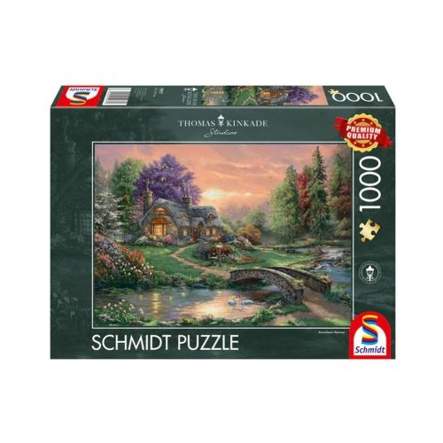 Puzzle 1000 piese Thomas Kinkade - Retragerea iubitilor Schmidt