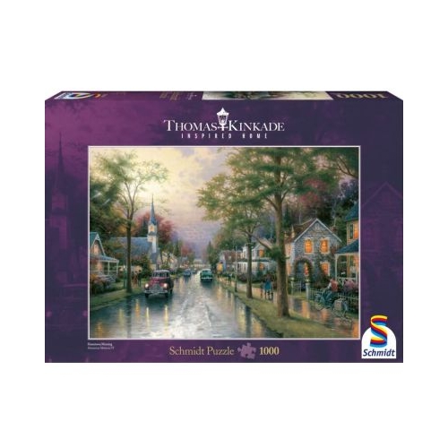 Puzzle 1000 piese Thomas Kinkade - Dimineata intr-un orasel Schmidt