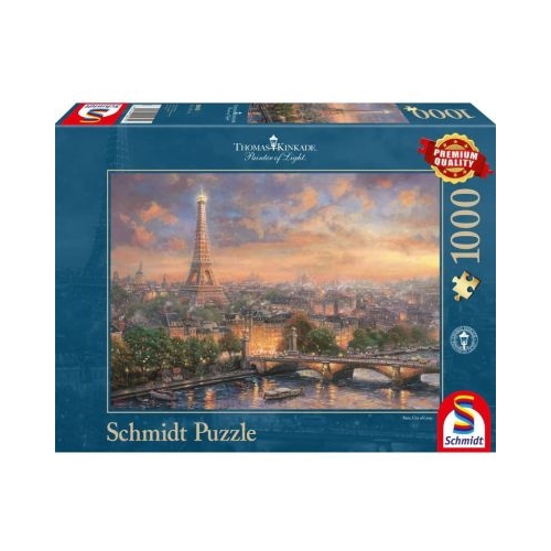Puzzle 1000 piese Thomas Kinkade - Paris orasul iubirii Schmidt