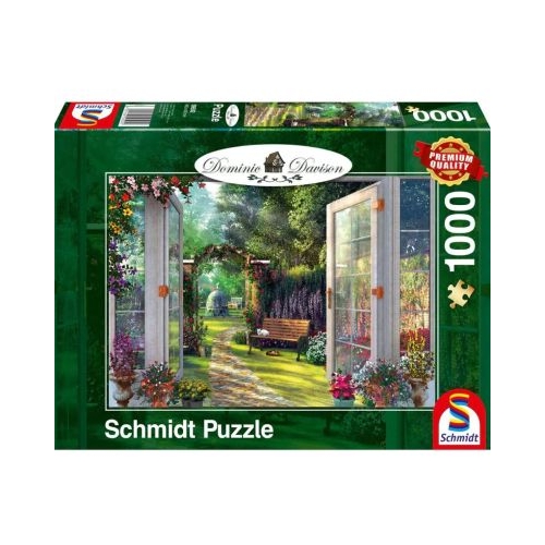 Puzzle 1000 piese Dominic Davison - Vedere spre gradina fermecatoare Schmidt