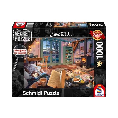 Puzzle 1000 piese Steve Read - Secret Puzzles - In casa de vacanta Schmidt