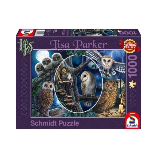 Puzzle 1000 piese Lisa Parker - Bufnitele misterioase Schimdt