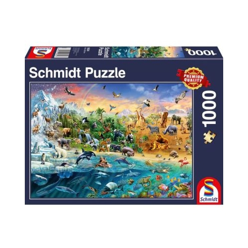 Puzzle 1000 piese Regatul Animalelor Schmidt