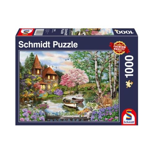 Puzzle Schmidt Casa de pe malul lacului 1000 piese