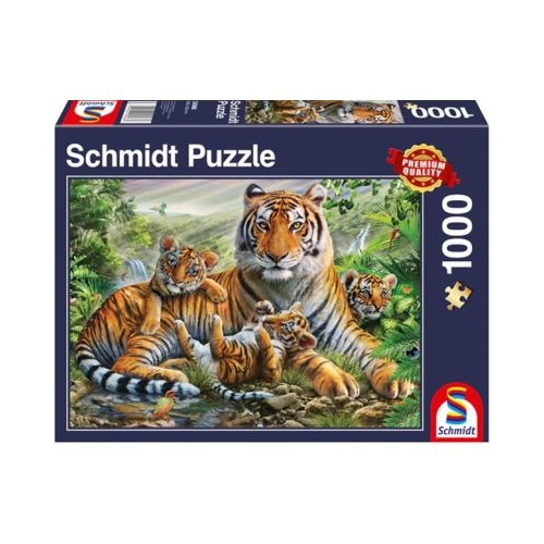 Puzzle Schmidt Tigrul si puii acestuia 1000 piese