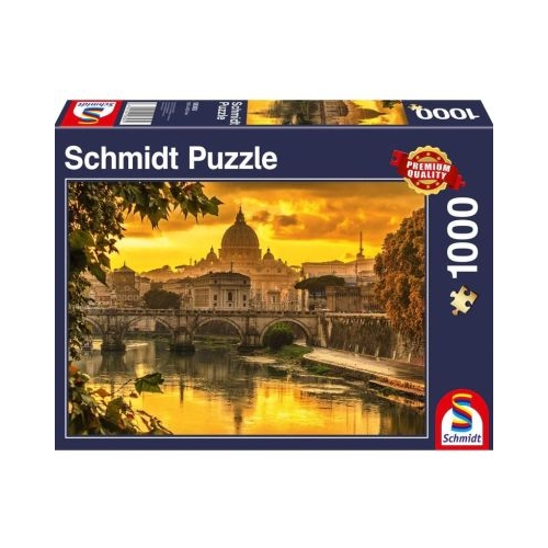 Puzzle 1000 piese Lumina de aur peste Roma Schimdt