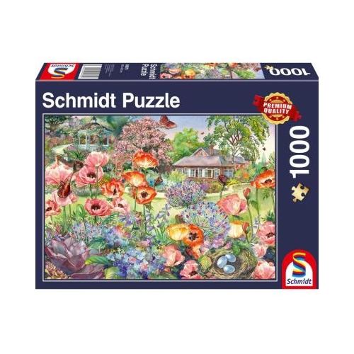 Puzzle 1000 piese Gradina inflorita Schmidt