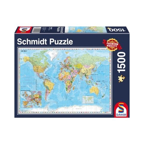Puzzle Schmidt Harta lumii 1500 piese