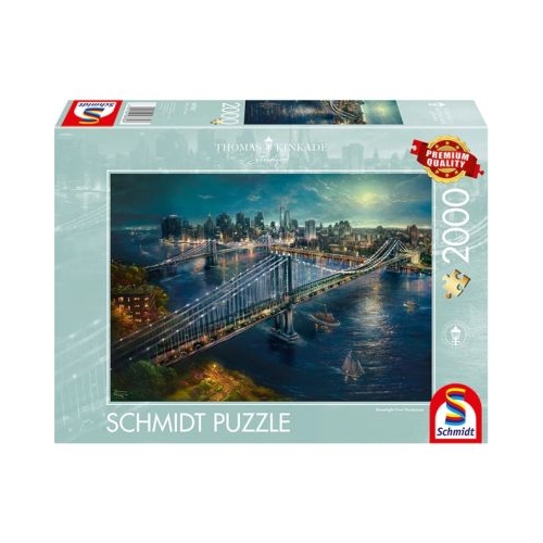 Puzzle Schmidt Lumina lunii peste Manhattan 2000 piese