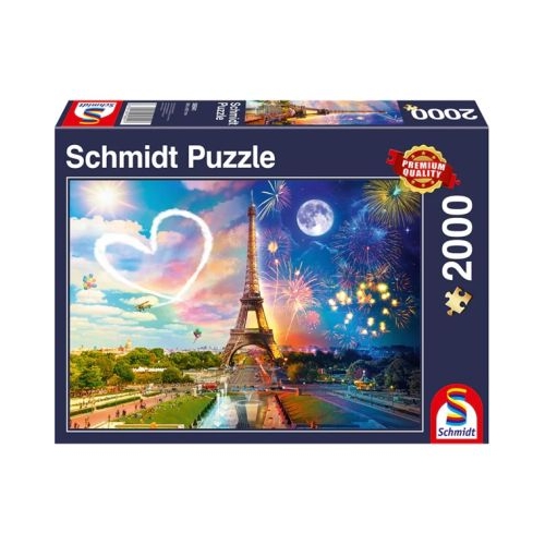Puzzle Schmidt Zi si Noapte - Paris 2000 piese