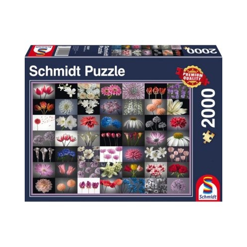 Puzzle Schmidt Intampinare cu flori 2000 piese