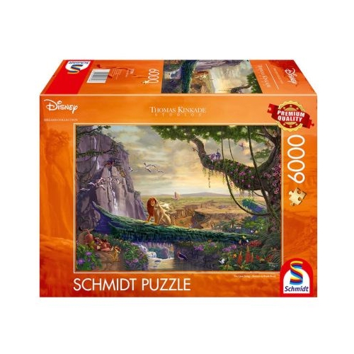 Puzzle 6000 piese Thomas Kinkade - Disney - Regele Leu si intoarcerea la Stanca Mandriei Schmidt