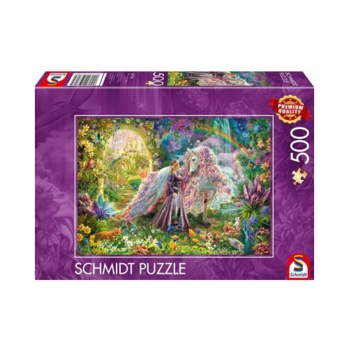 Puzzle 500 piese Calatorie de vis cu unicornul Schmidt