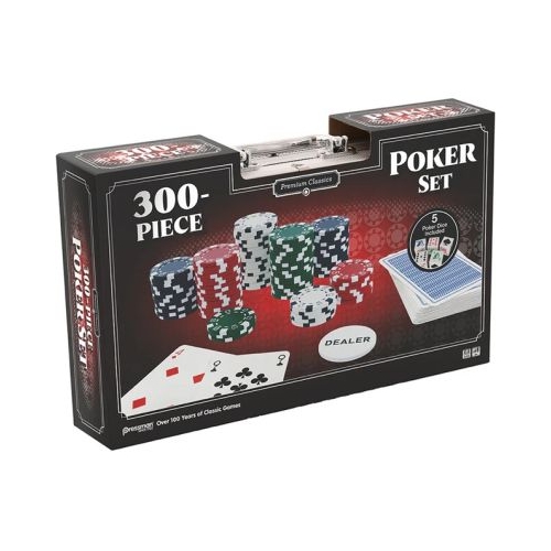 Premium Classics - 300pcs Poker Chip set - Set cu 300 jetoane de poker in cutie metalica