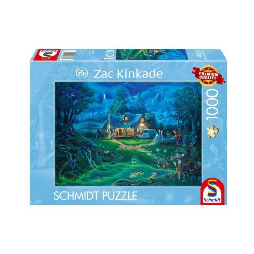 Puzzle 1000 piese Casa bantuita, Schmidt