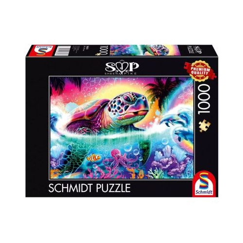 Puzzle 1000 piese Testoasa neon Schmidt
