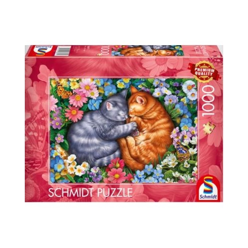 Puzzle 1000 piese Pisici adormite Schmidt