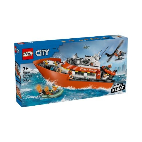 LEGO City. Barca de salvare si elicopter ale Pazei de Coasta 60504 742 piese