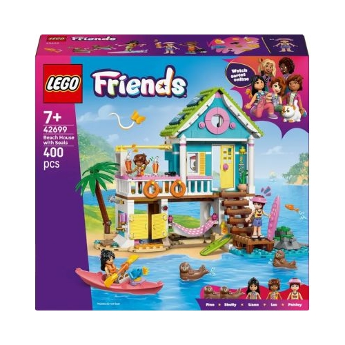 LEGO Friends. Casa pe plaja cu foci 42699 400 piese