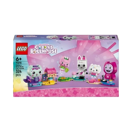LEGO Gabbys Dollhouse. Prietenele pisicute din caramizi ale lui Gabby 11215 324 piese
