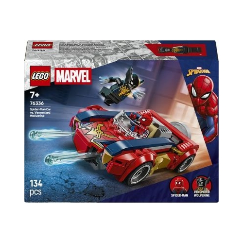 LEGO Marvel Super Heroes. Omul Paianjen in masina vs Wolverine venomizat 76336 134 piese