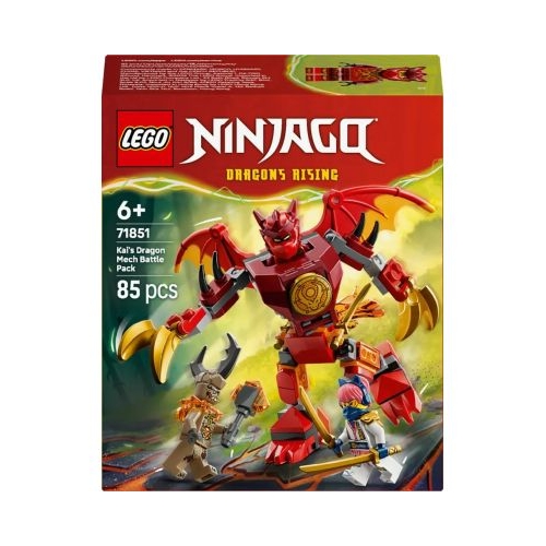 LEGO NINJAGO. Pachet de lupta cu robotul dragon al lui Kai 71851 85 piese