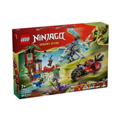 LEGO NINJAGO. Lupta la casa din copac cu vehicule ninja 71857 642 piese