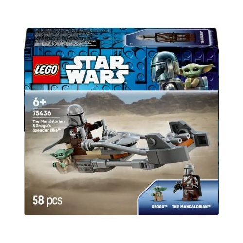 LEGO Star Wars. Motocicleta rapida a lui Mandalorian si Grogu 75436 58 piese