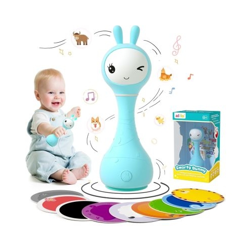 Alilo Smarty Bunny - Iepuras interactiv pentru bebelusi albastru ROEN
