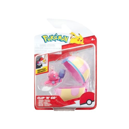 Pokemon Set 2 figurine Clip n Go Tinkatink with Heal Ball W18