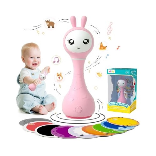 Alilo Smarty Bunny Iepuras interactiv pentru bebelusi roz ROEN