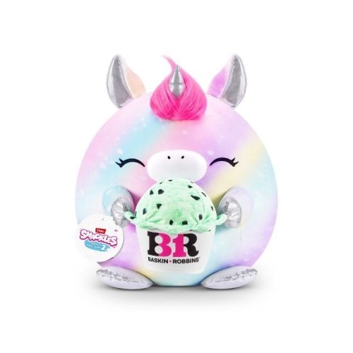 Snackles Jucarie de plus colectibila 35 cm Unicorn amp Basink-Robbin MARTY