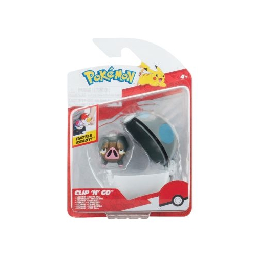 Pokemon Set 2 figurine Clip n Go Lechonk with Heavy Ball W18