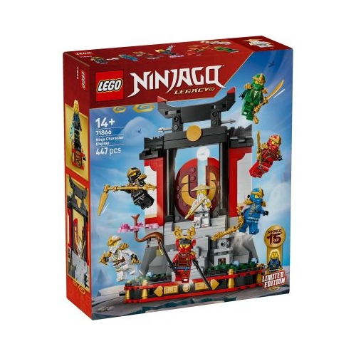 LEGO Ninjago. Model pentru etalare cu personaje ninja la a 15-a aniversare 71866 447 piese