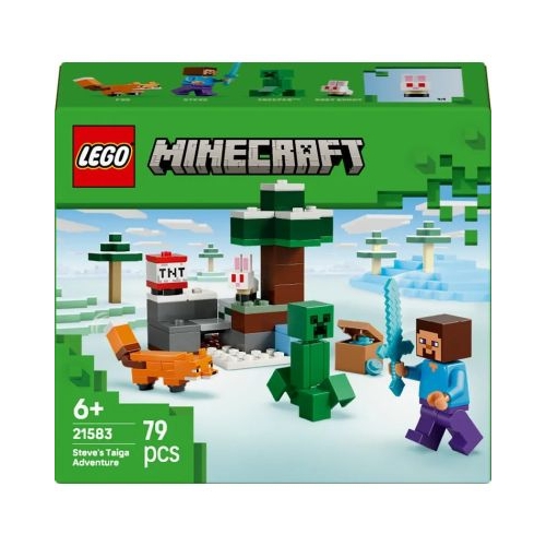 LEGO Minecraft. Aventura din Taiga a lui Steve 21583 79 piese
