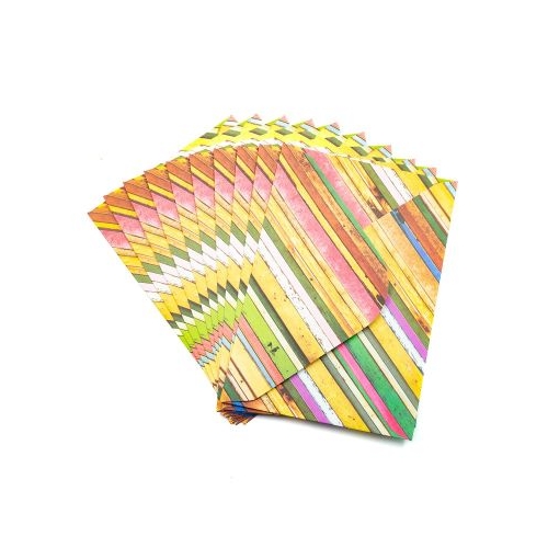 Plic color CNX diverse culori 110x160mm model cu dungi set 10 buc