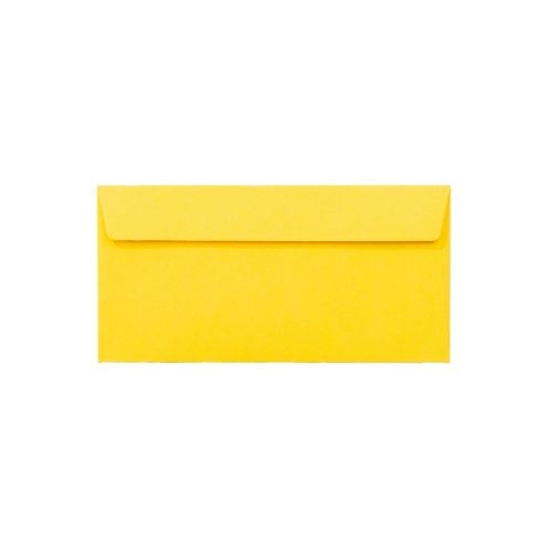 Plic color DL PC12G galben 120gmp 110x220mm autoadeziv set 25 buc